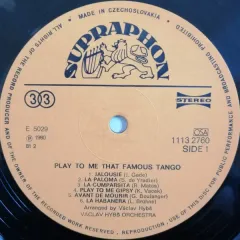 Play To Me That Famous Tango