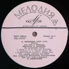 Gloria Для Хора И Оркестра