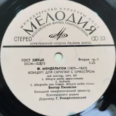 Виктор Пикайзен* - Концерты Для Скрипки С Оркестром