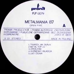 Metalmania '87 Без обложки 1987 PL