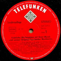 Frohliche Weihnachten Mit Ernst Mosch Und Seinen Original Egerlander Musikanten