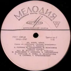 Сцены Из Спектакля «Человек-Невидимка» (10 Дюймов)